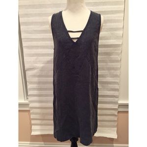 Navy tank shift dress